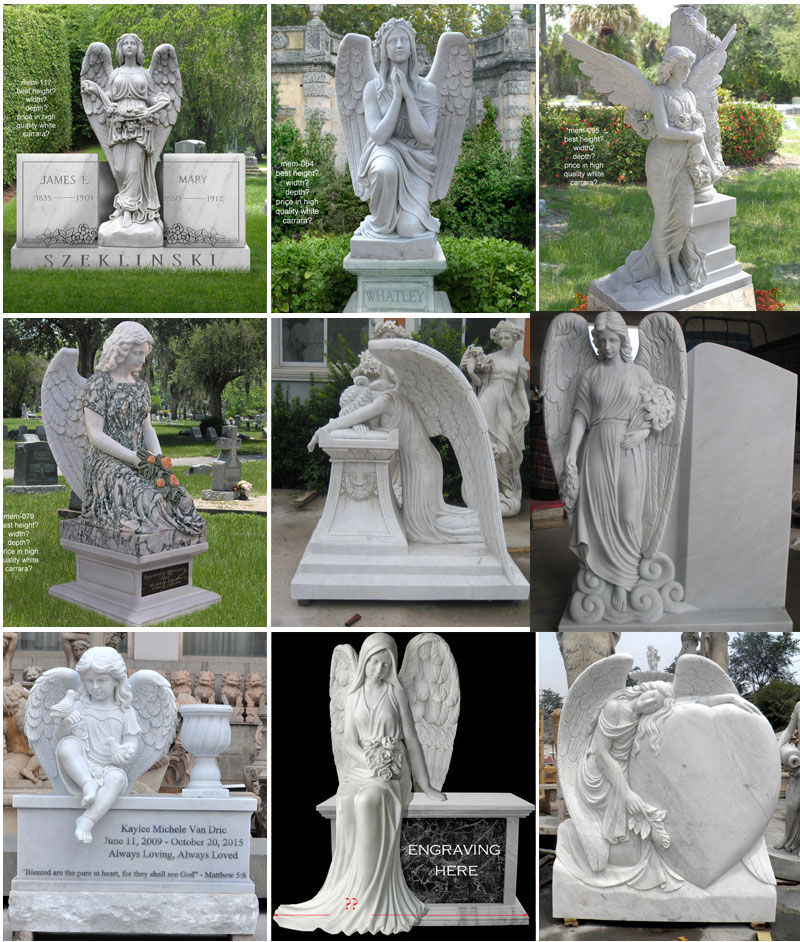 angel headstone design