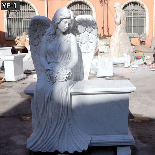 angel statues for graves memorials discount tombstones