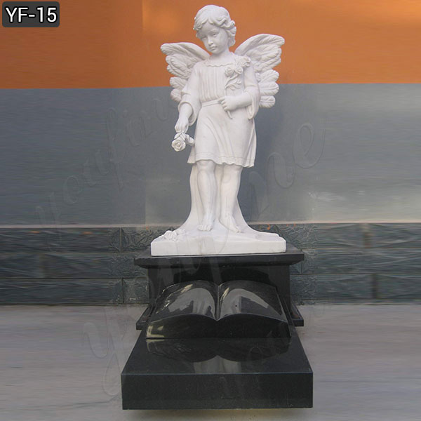  statuary angel granite grave-headstones designs for sale