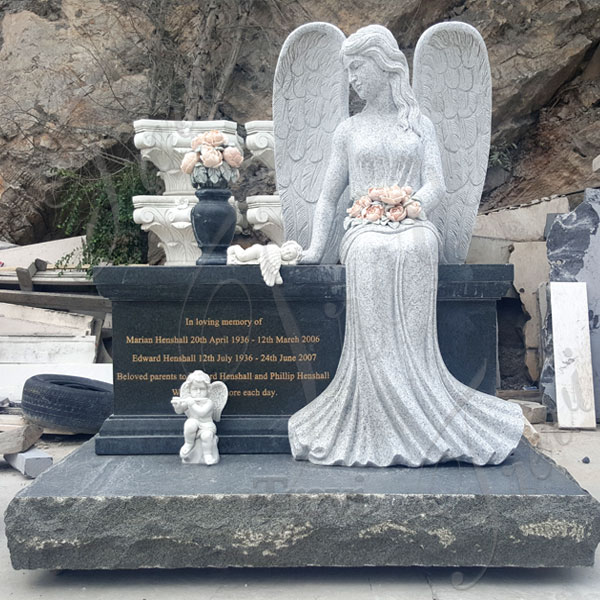 weeping angel memorial charlton heston tombstone