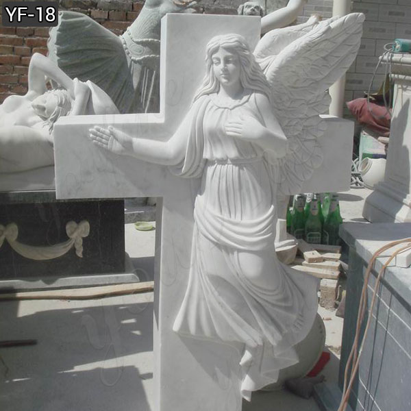 grieving angel statue memorial granite