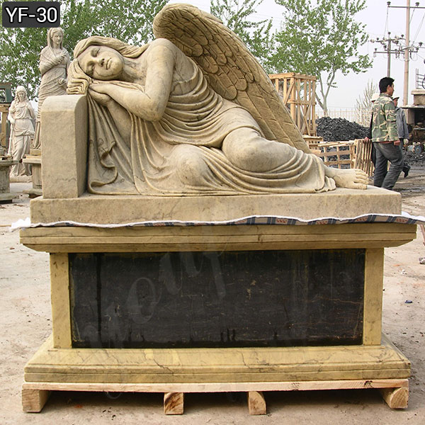 weeping angel grave marker cemetery monuments-bronze|marble ...