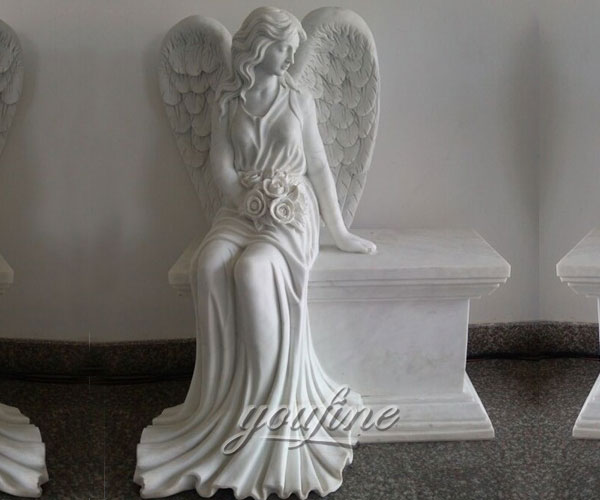 Best Detailed Carvings angel marble headstone design