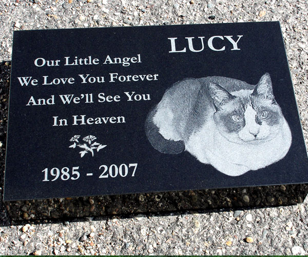 Granite pet grave headstones plaques