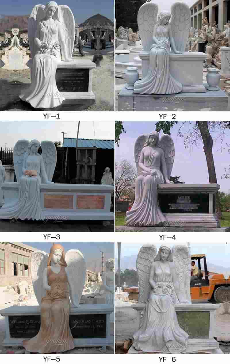 Marble Angel Tombstone