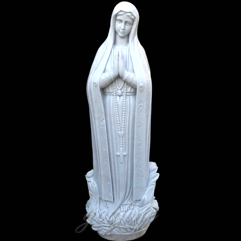 Lourdes marble statue for garden