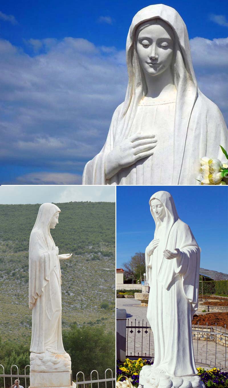 life size virgin Mary with baby Jesus statue for sale