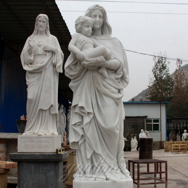 virgin Mary with baby Jesus statue