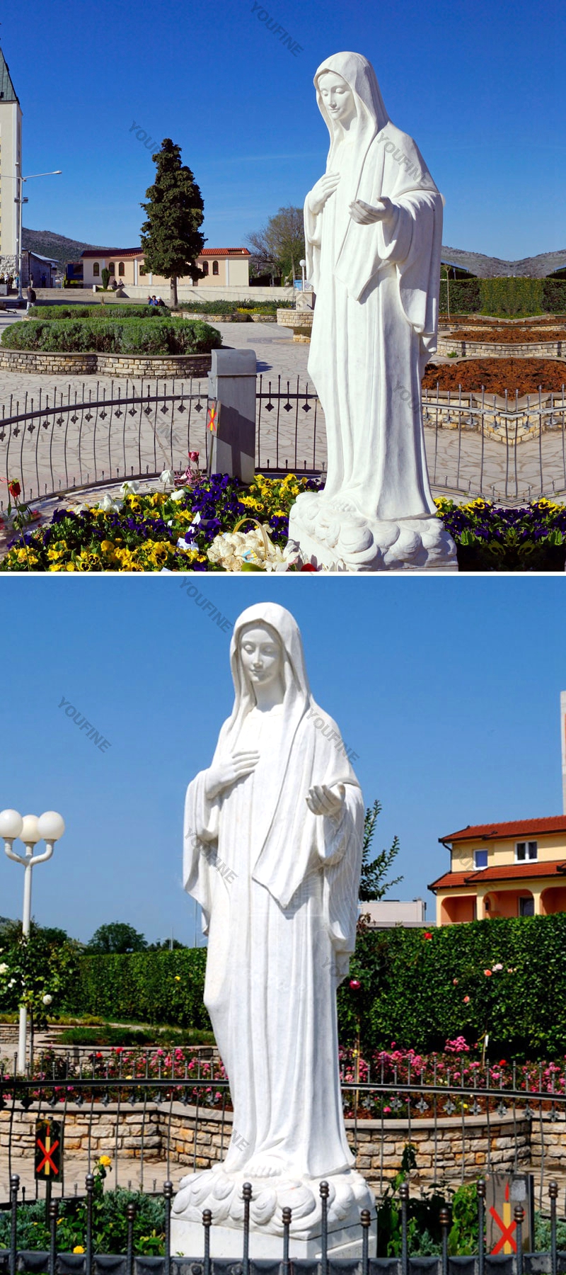 virgin mary statue outdoor