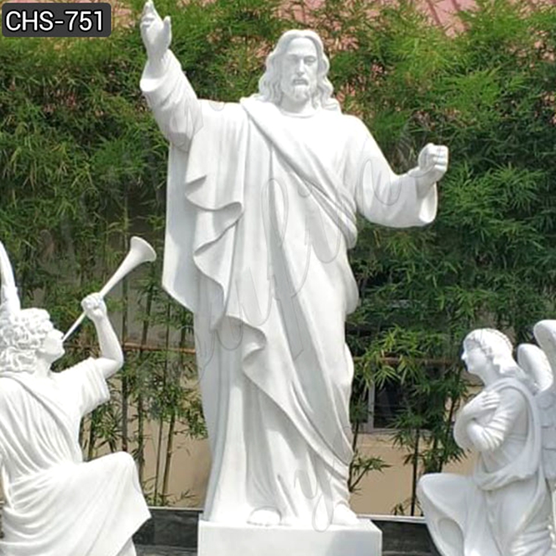 white marble jesus sculpture