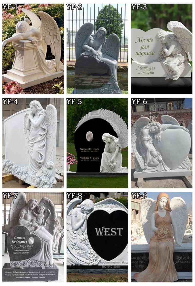 Heart-shaped Granite Headstone