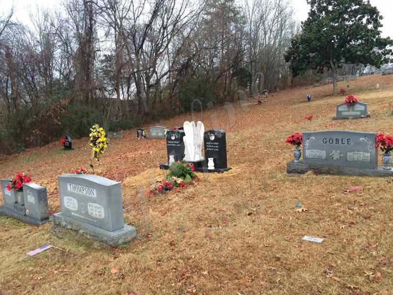 Hand Carved Marble Angel Tombstone