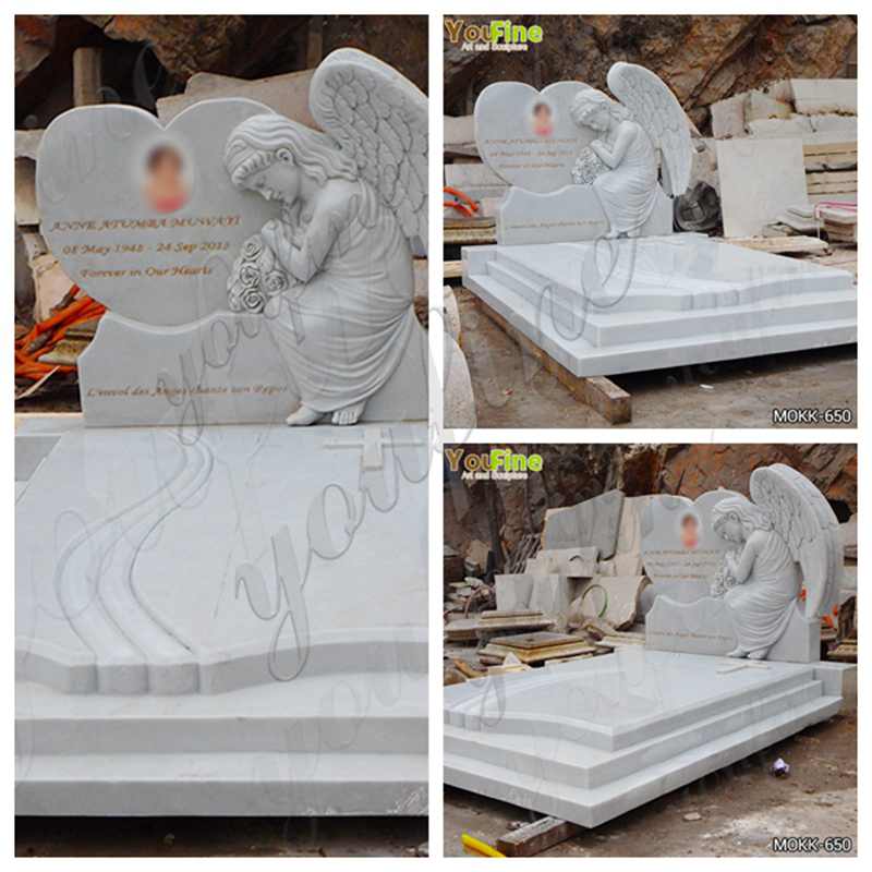 Marble Angel Tombstone
