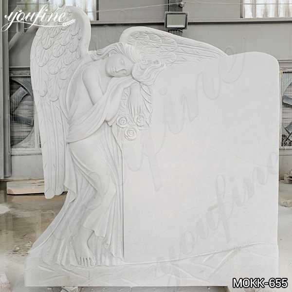 Marble Angel Memorial Headstones China Supplier