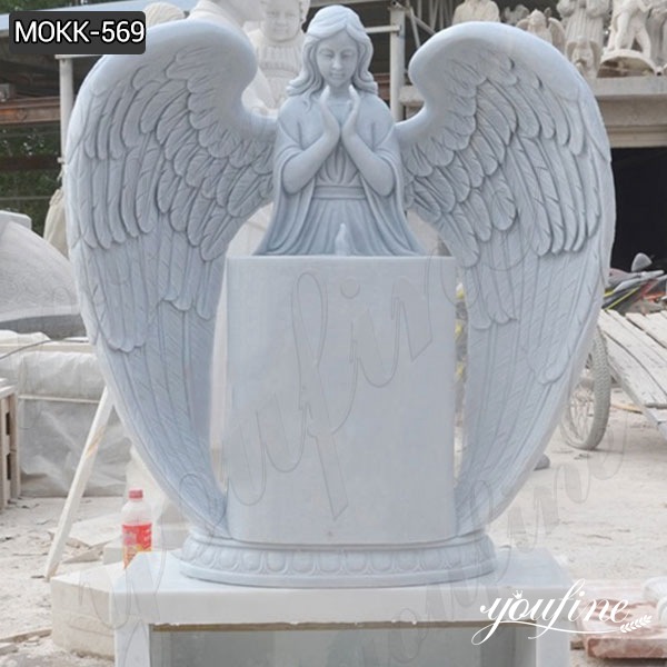 Marble Angel Headstone monument for sale MOKK-569