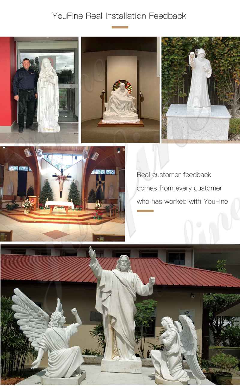 Life Size Marble Pieta Statue Church Decoration for Sale CHS-825 (2)