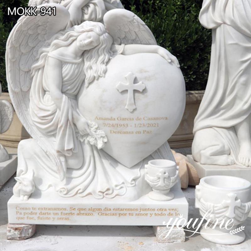 Custom marble upright headstones prices for grave Amazonheadstones designs for sale