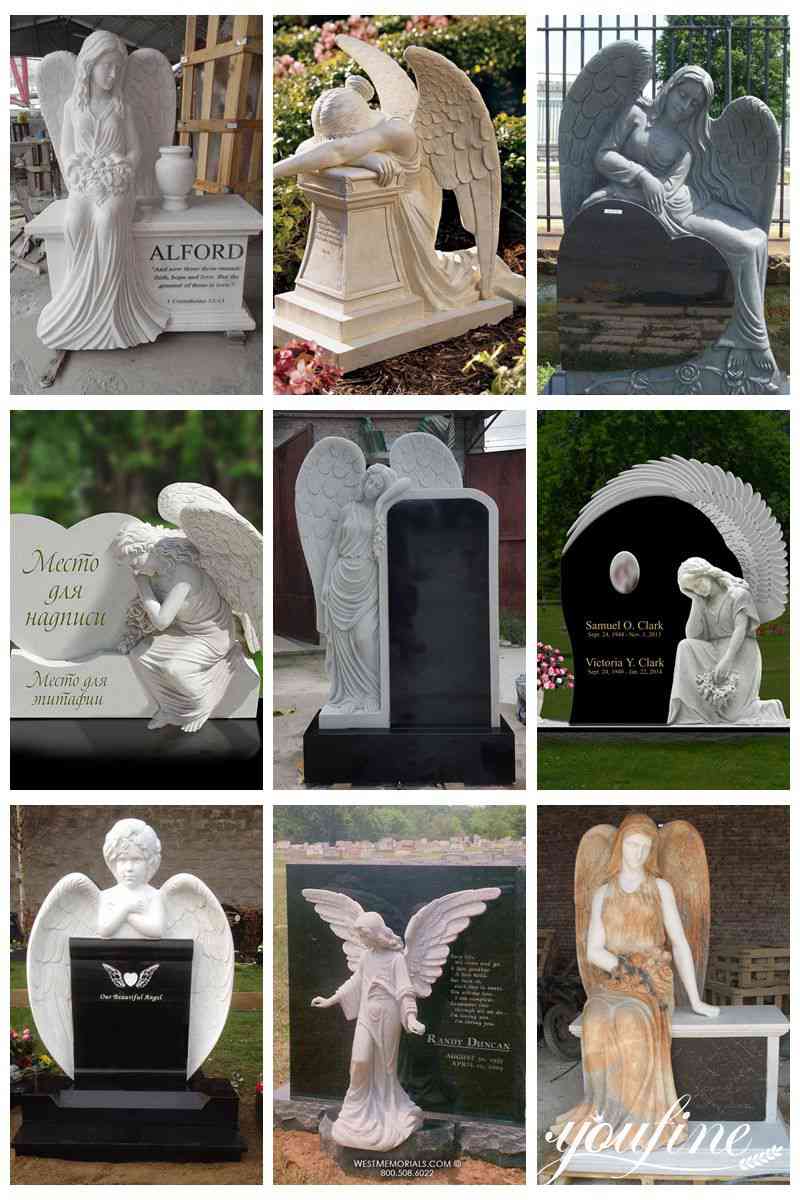 More Angel Tombstone Designs: