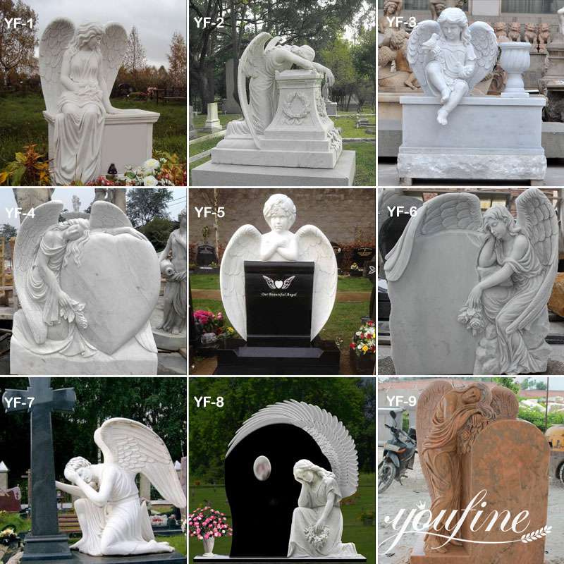 More Angel Tombstone Designs: