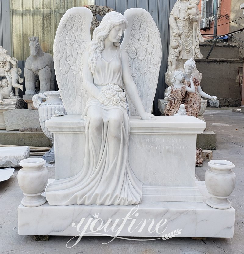 angel grave markers-YouFine Sculpture