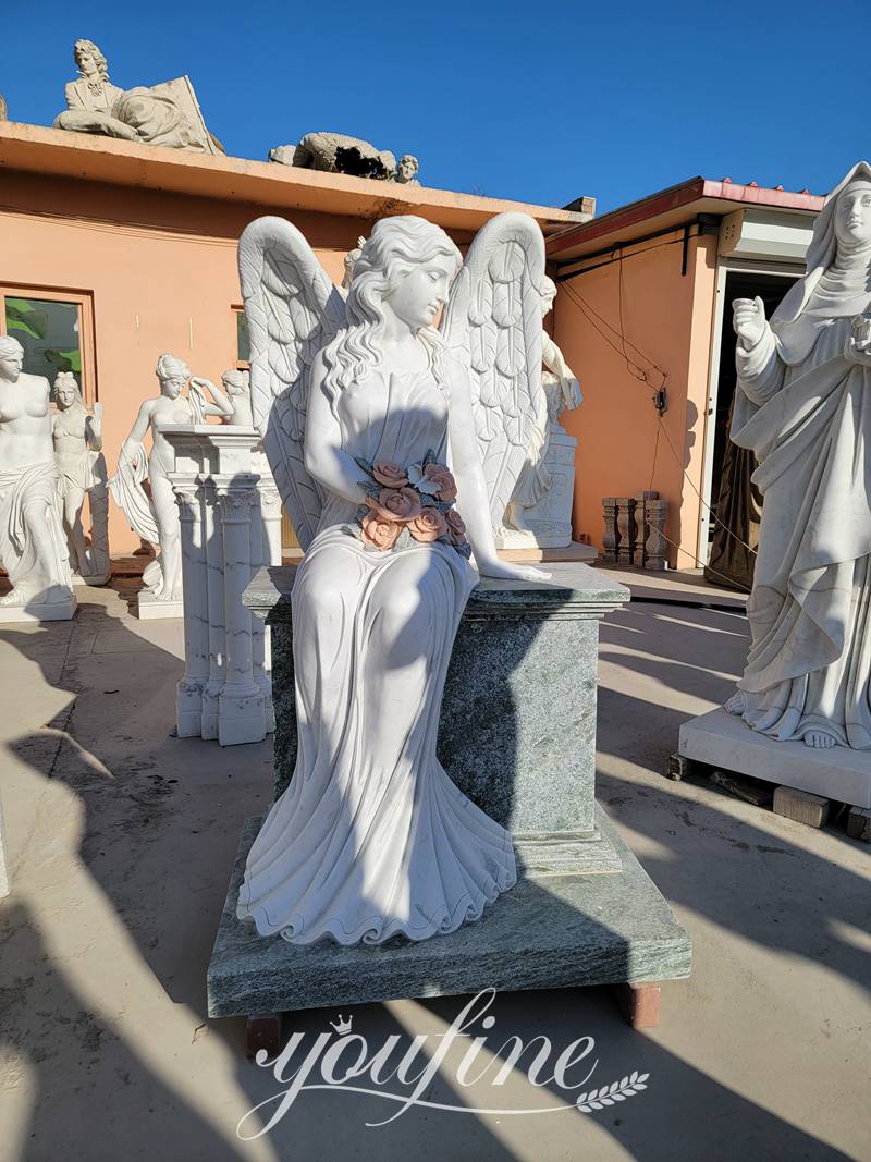angel memorial statue-YouFine Sculpture