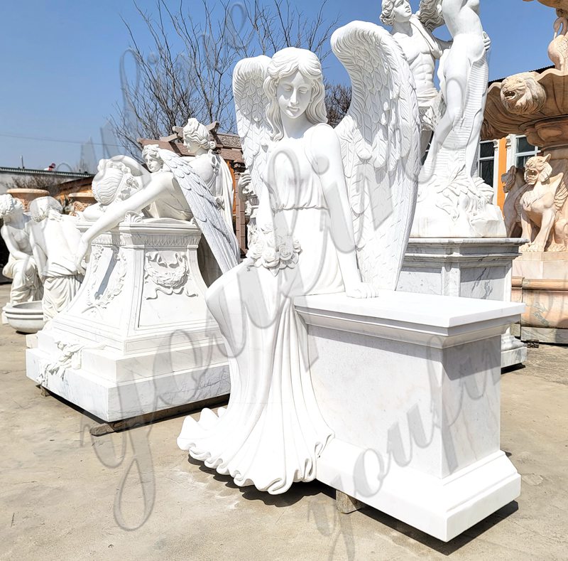 Angel gravestone-YouFine Sculpture