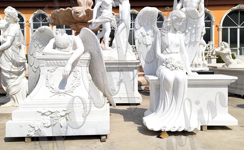 Marble angel statue-YouFine Sculpture