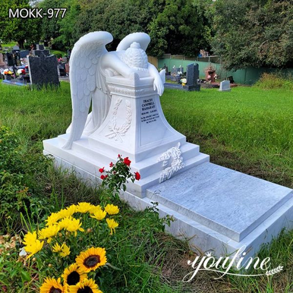 marble angel headstone