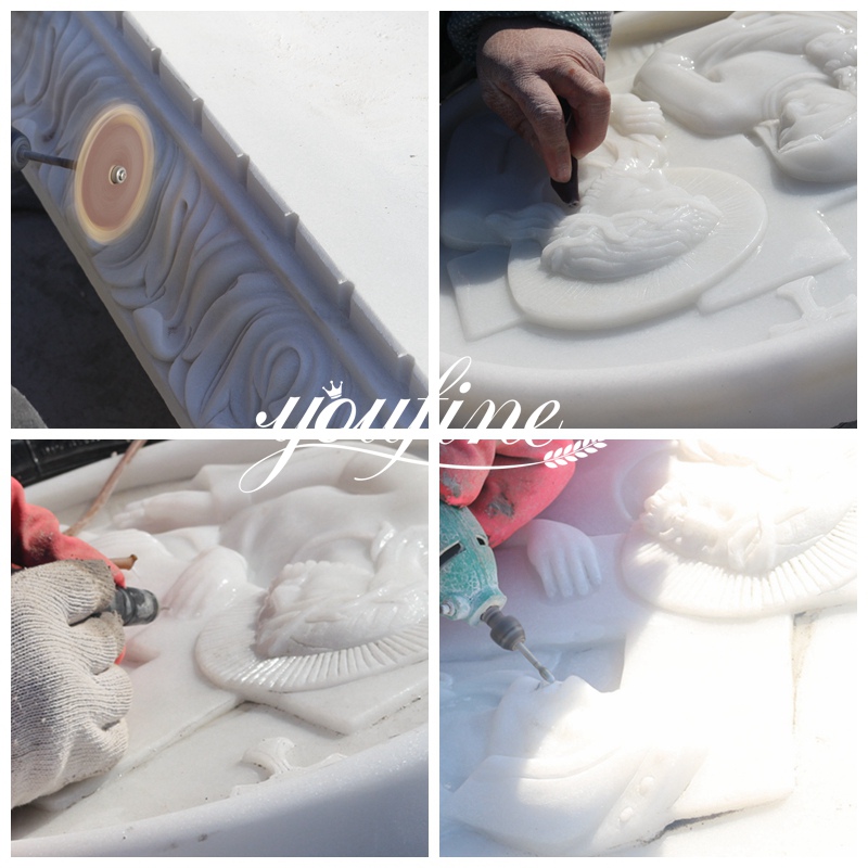 marble gravestone carving process