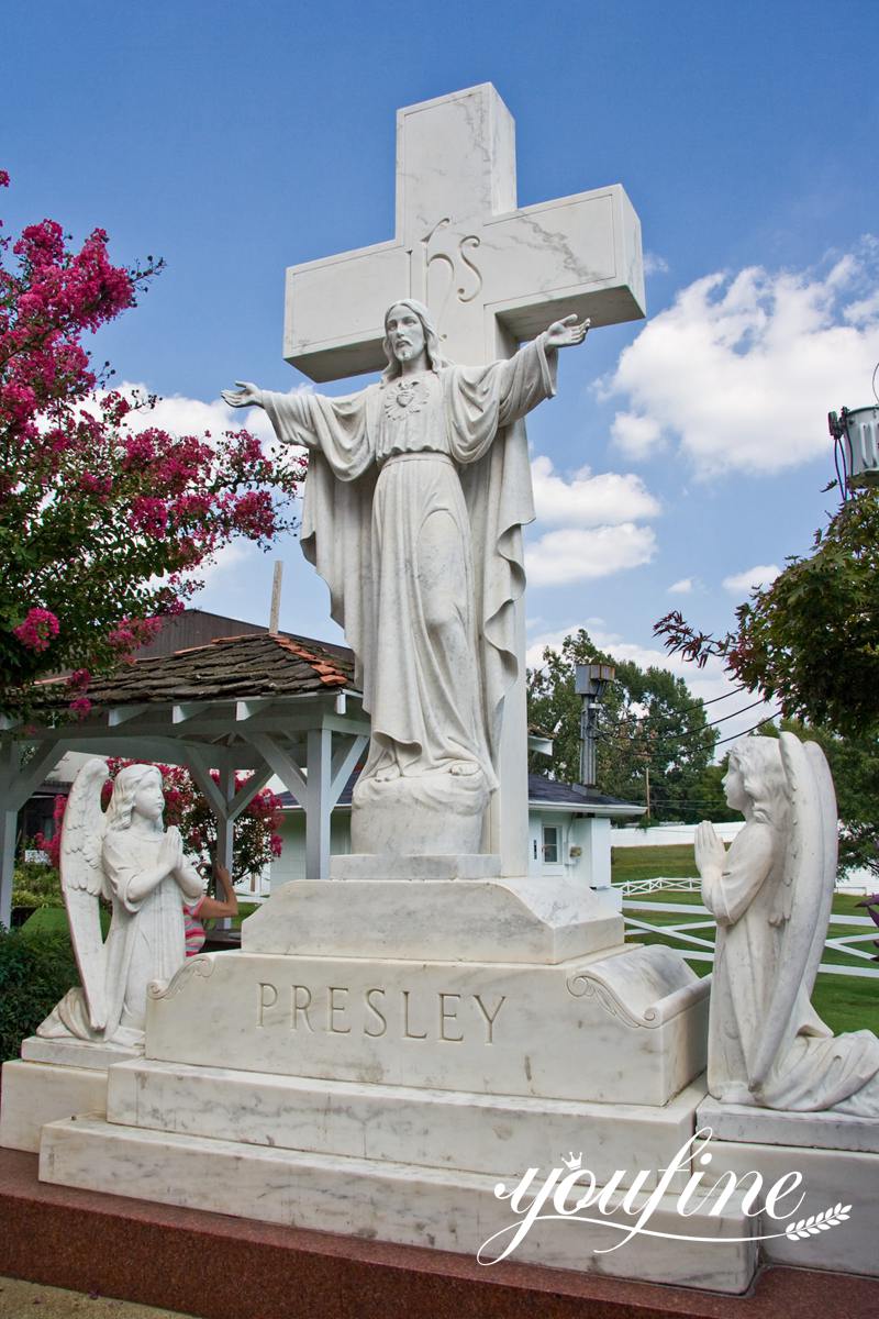 marble statuary cross monument