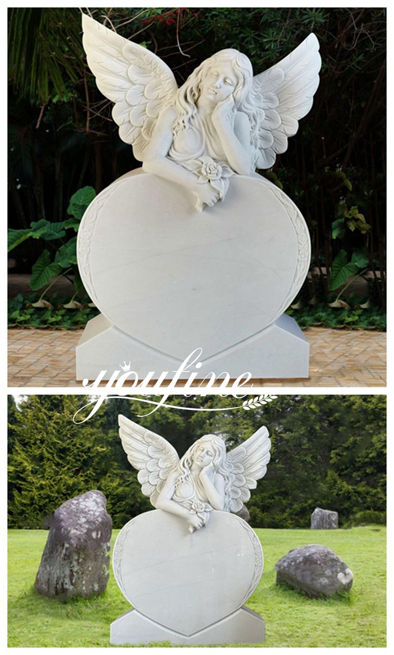 beautiful angel headstones