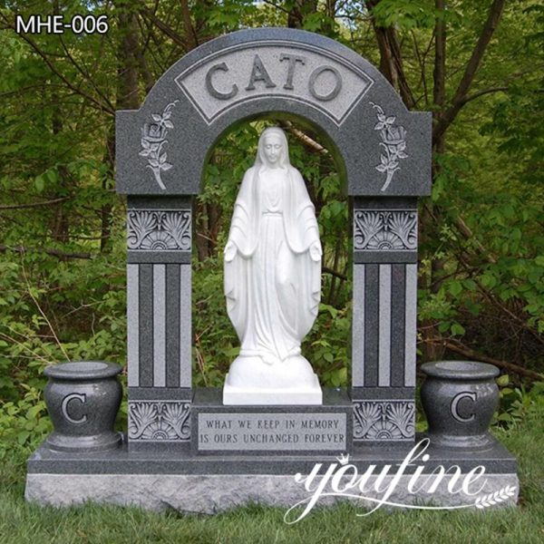 marble catholic headstone